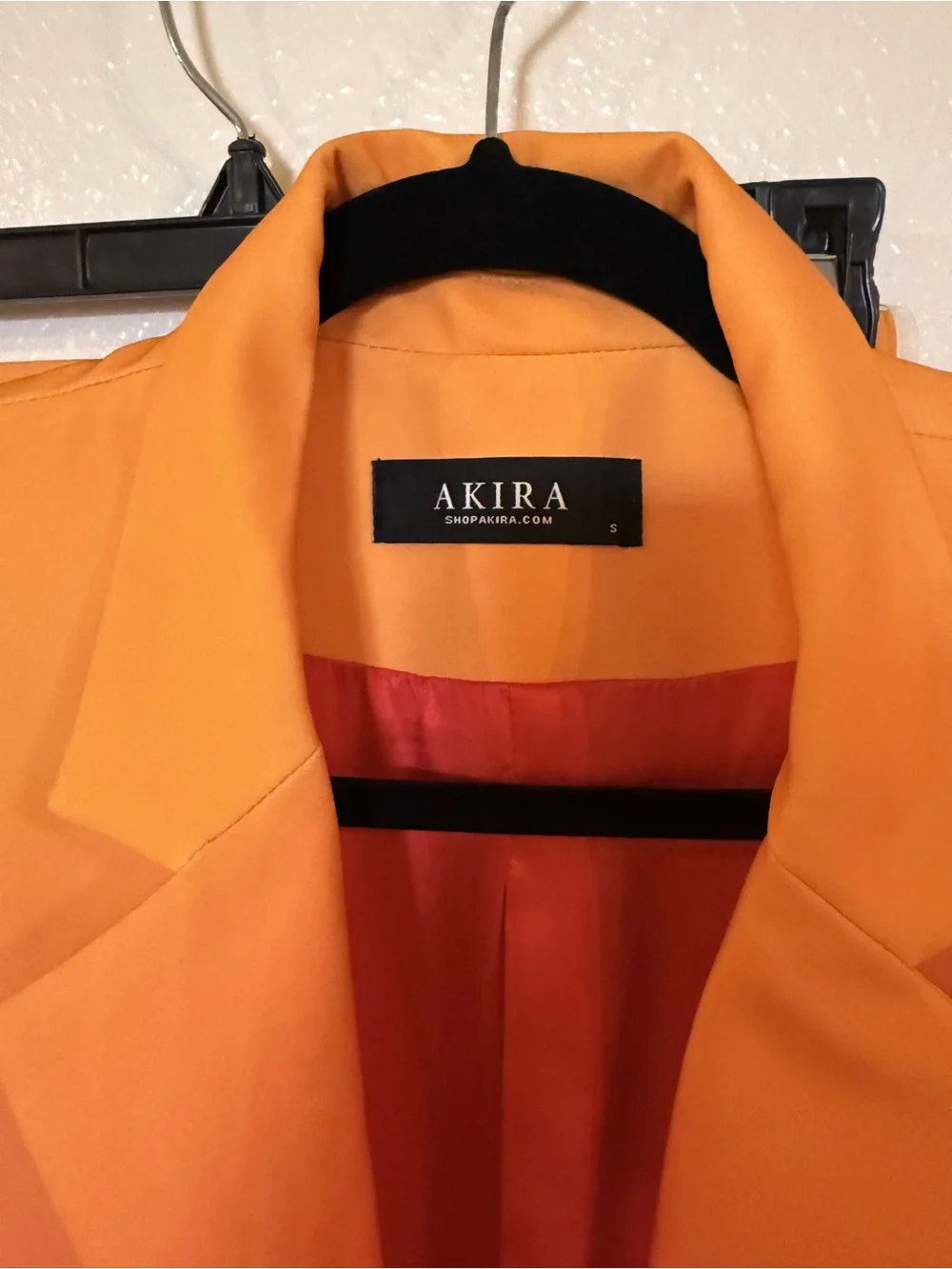 AKIRA Sunset Ombre Blazer in Orange, Pink & Blue - Picture 13 of 14